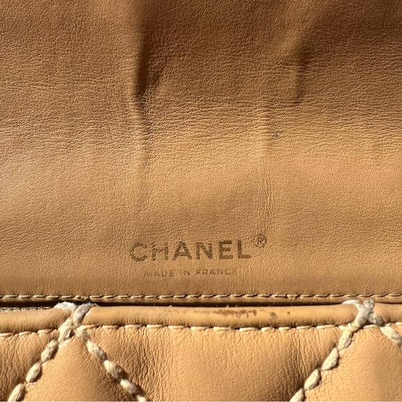 Chanel Medium Single Flap Caramel/Tan Wild Stitch Bag - Picture 7 of 8